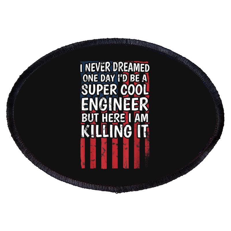 Engineering Degreed Engineer Oval Patch | Artistshot