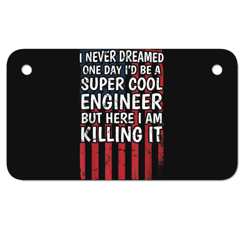 Engineering Degreed Engineer Motorcycle License Plate | Artistshot