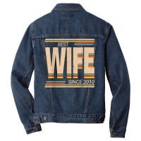 Best Wife 2010 13th Wedding Anniversary Wedding Marriage Men Denim Jacket | Artistshot