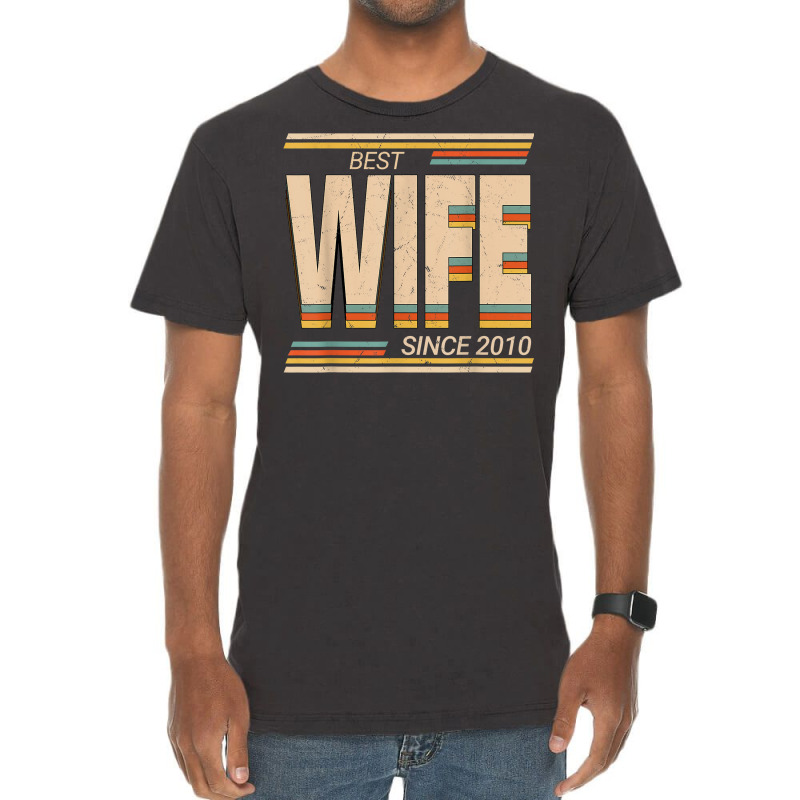 Best Wife 2010 13th Wedding Anniversary Wedding Marriage Vintage T-shirt | Artistshot