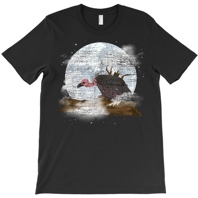 Full Moon Ruppels Griffon Moonlight Scavenger Bird Vulture T-shirt | Artistshot