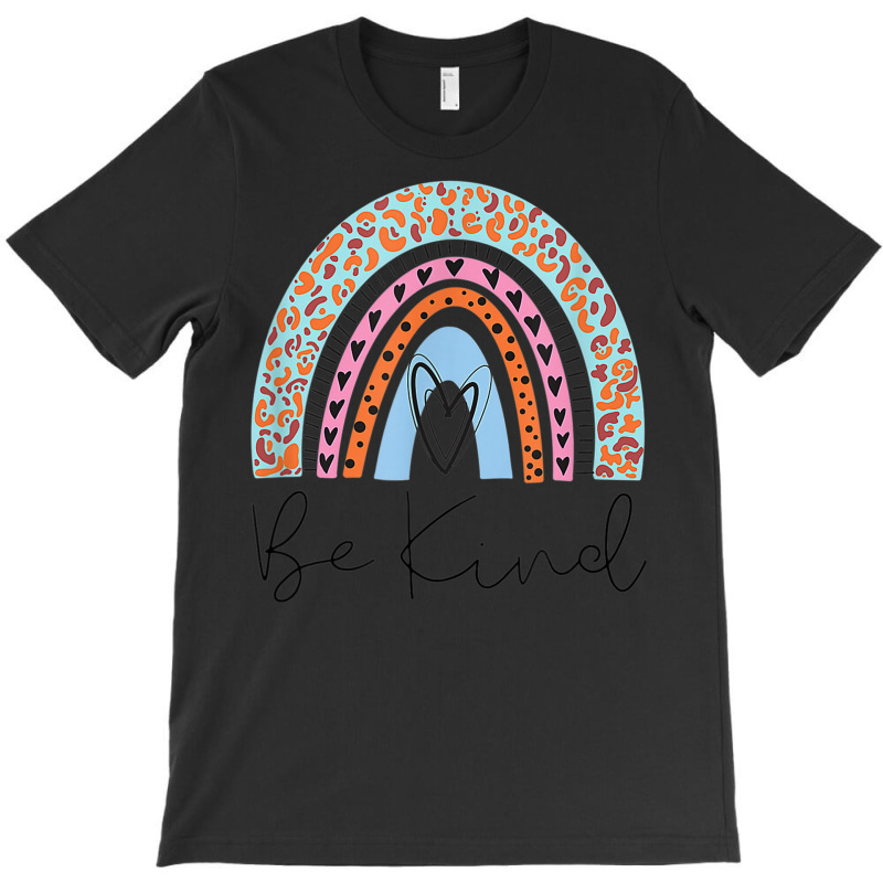 Be Kind Anti Bullying Unity Day Leopard Cheetah Rainbow T-shirt | Artistshot