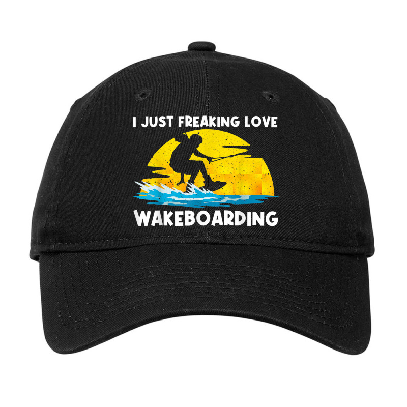 Cool Wakeboarding Design For Men Women Wakeboard Wakeboarder Adjustable Cap | Artistshot