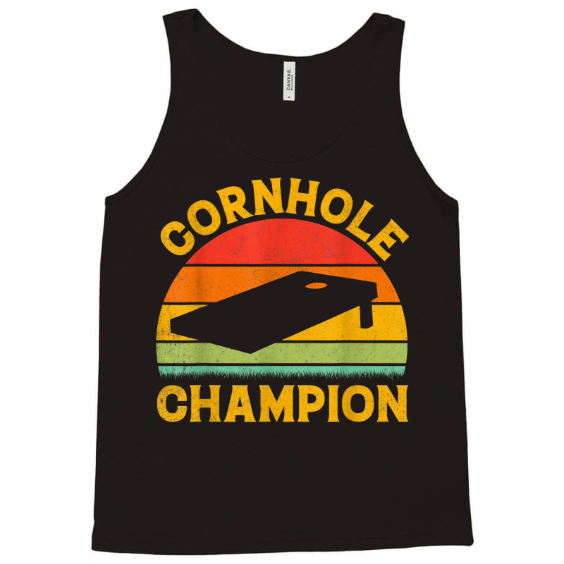 Cornhole Champion Funny Cornhole Player Team Mens Women Tank Top | Artistshot