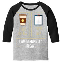 First Coffee Then Data I'am Earning A Break Teacher Women Youth 3/4 Sleeve | Artistshot