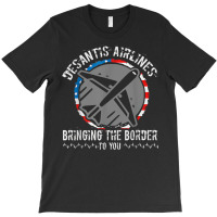 Desan Tisair Lines Distress Flag Bringing The Border To You T-shirt | Artistshot