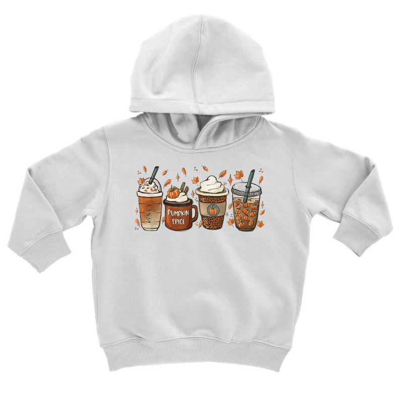 Halloween Coffee Pumpkin Latte Spice Coffee Love Fall Season T Shirt Toddler Hoodie by cm-arts | Artistshot