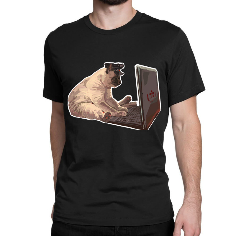 Kgb Cat Sticker Classic T-shirt by macklinsampson | Artistshot