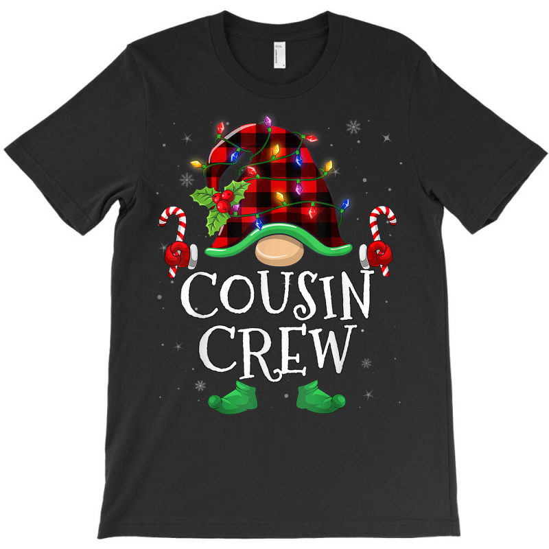 Cousin Crew Gnome Buffalo Plaid Family Christmas Pajama T-shirt | Artistshot