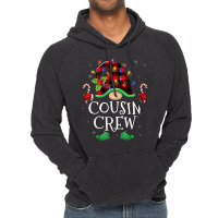 Cousin Crew Gnome Buffalo Plaid Family Christmas Pajama Vintage Hoodie | Artistshot