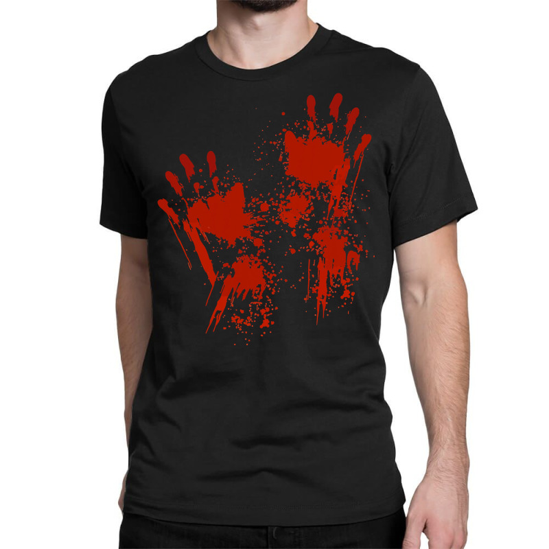 Halloween  Blood Hands Costume Zombie Outfit Classic T-shirt | Artistshot