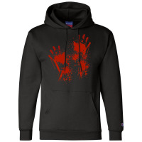 Halloween  Blood Hands Costume Zombie Outfit Champion Hoodie | Artistshot