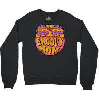 Groovy Mom 70s Aesthetic Nostalgia 1970's Retro Mom Crewneck Sweatshirt | Artistshot