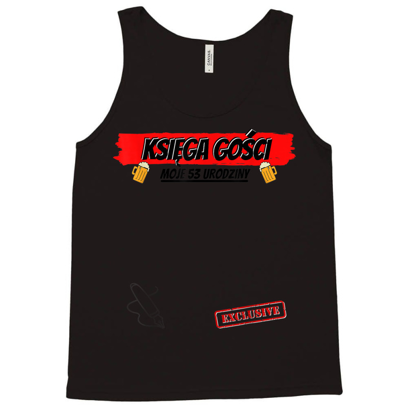 Guest Book Polish Polish Ksiega Gosci 53 Year Birthday Tank Top | Artistshot