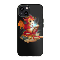 Cute Dragon Reading A Magic Book Fantasy Reader Iphone 13 Case | Artistshot