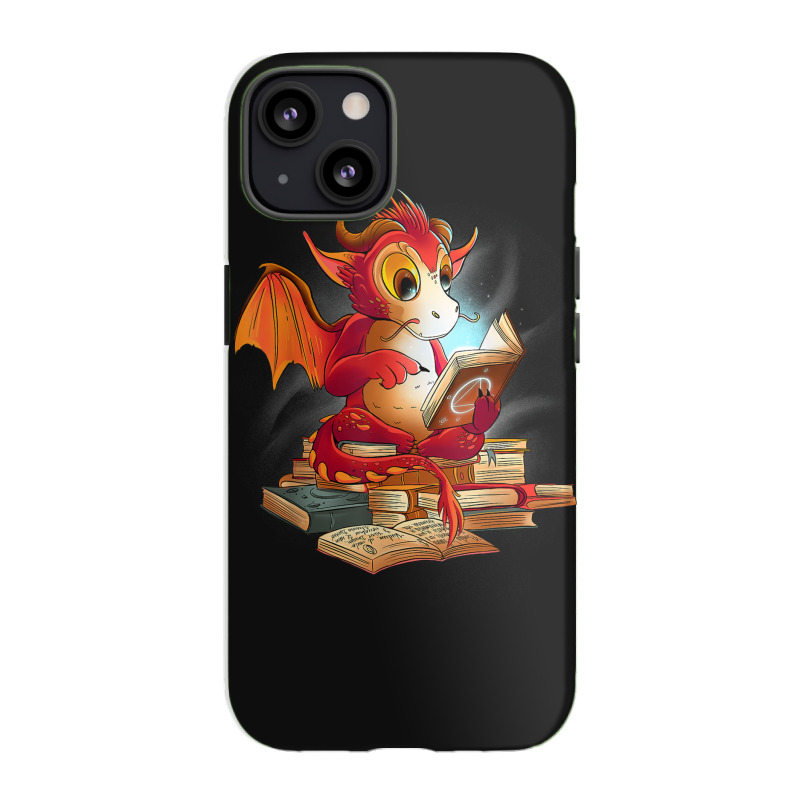 Cute Dragon Reading A Magic Book Fantasy Reader Iphone 13 Case | Artistshot