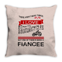This Fiance Loves Motorcycles Throw Pillow | Artistshot