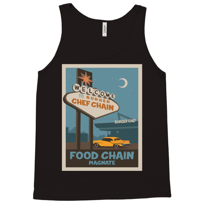 Food Chain Magnate Board Game Minimalist Travel Poster Style Gaming Ar Tank Top by cm-arts | Artistshot