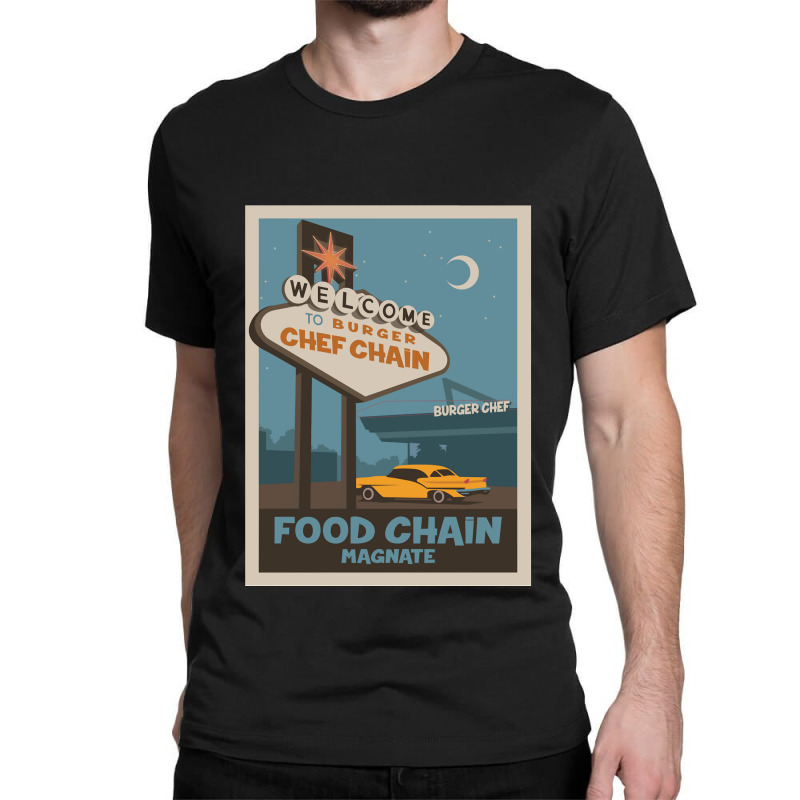 Food Chain Magnate Board Game Minimalist Travel Poster Style Gaming Ar Classic T-shirt by cm-arts | Artistshot