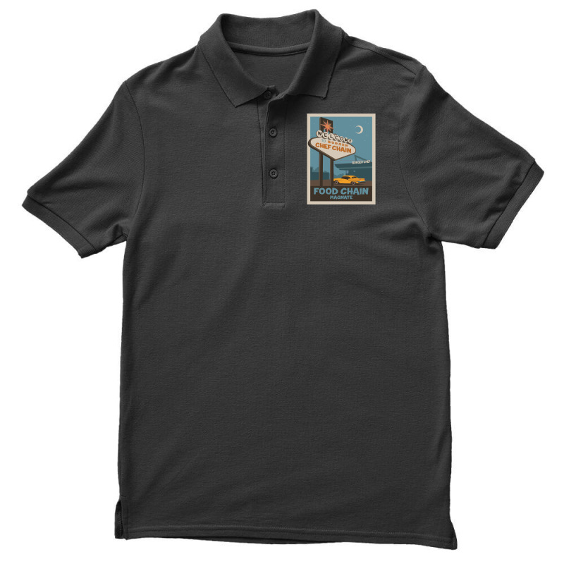 Food Chain Magnate Board Game Minimalist Travel Poster Style Gaming Ar Men's Polo Shirt by cm-arts | Artistshot