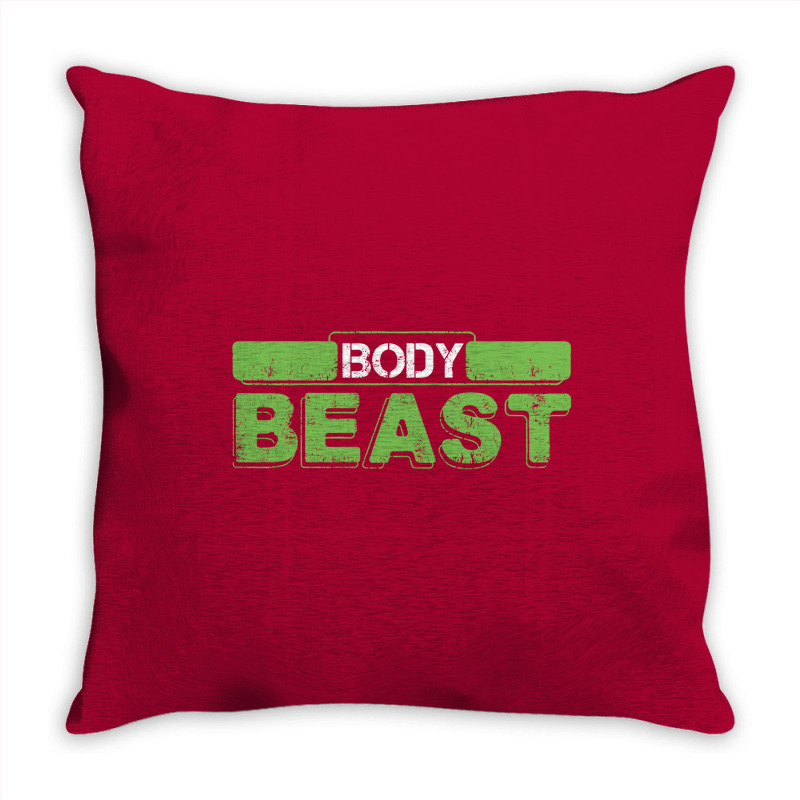 Body Beast Throw Pillow | Artistshot