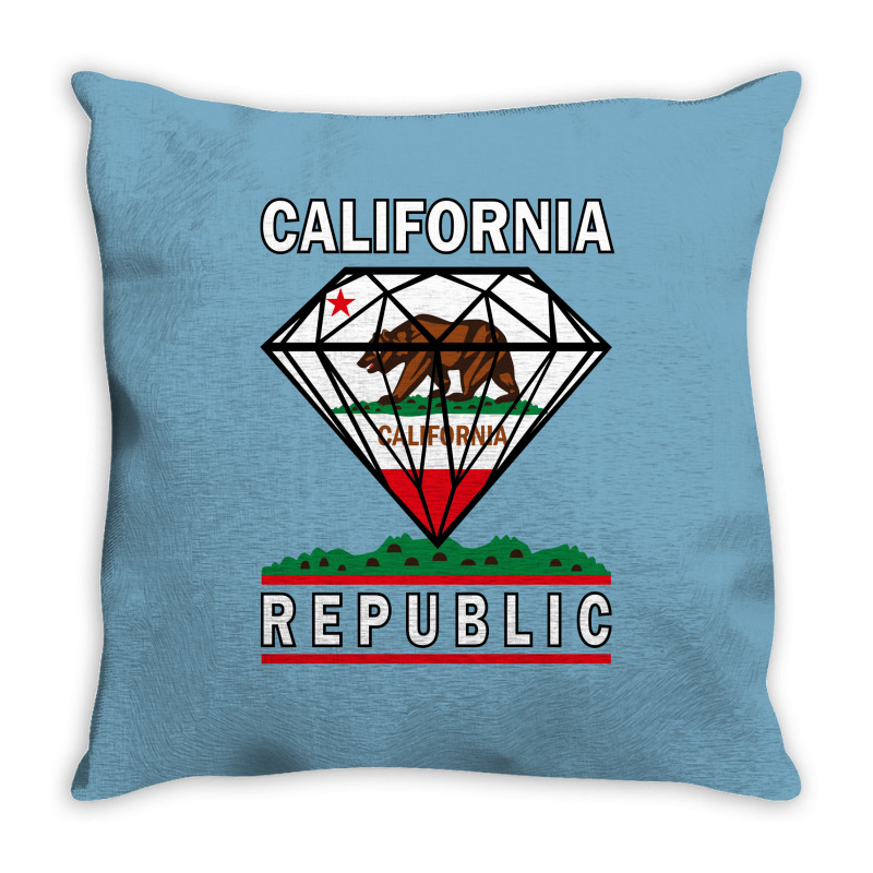 California Diamond Republic Throw Pillow | Artistshot
