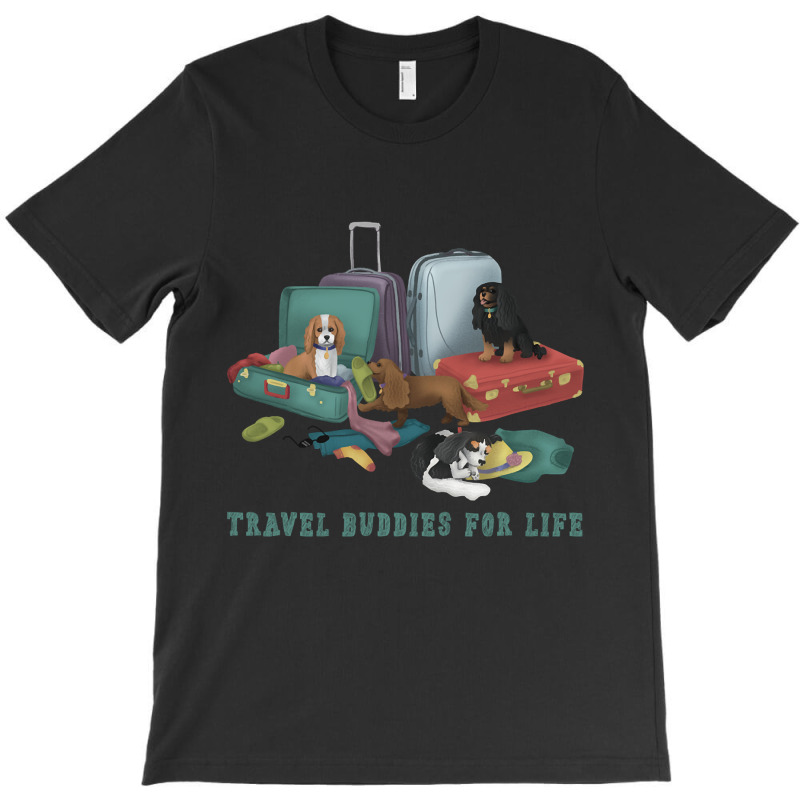 Cavalier King Charles Spaniel Travel Design T-shirt | Artistshot