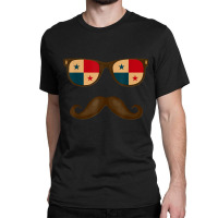 Panamanian Flag Sunglasses Moustaches T Shirt Panama Tee Classic T-shirt | Artistshot