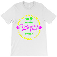 Ocean & Beach Galveston Island Texas Vacation Black T Shirt T-shirt | Artistshot