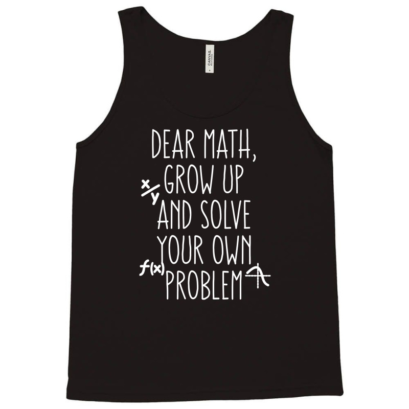 Funny Math Gift For Girls Boys Teen Adult Teacher College Tank Top | Artistshot