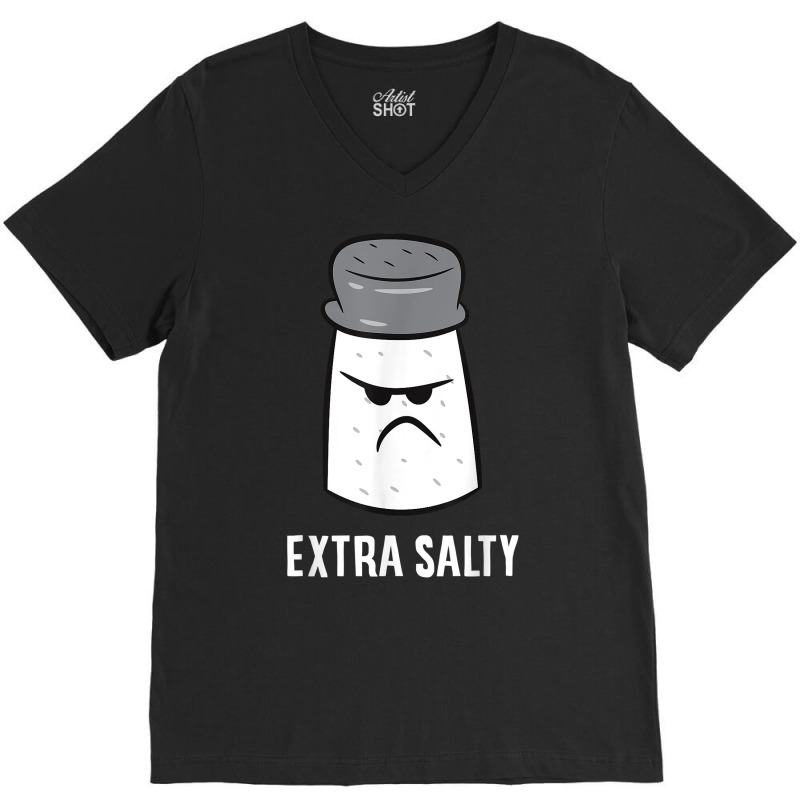 Extra Salty Gamer Funny Salty Gaming T Shirt V-neck Tee | Artistshot