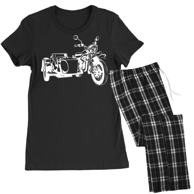 Sidecar Motorcycle  Vintage 3 Wheel Motorbike Tee T Shirt Women's Pajamas Set by nuzhetanopo | Artistshot