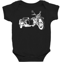 Sidecar Motorcycle  Vintage 3 Wheel Motorbike Tee T Shirt Baby Bodysuit | Artistshot