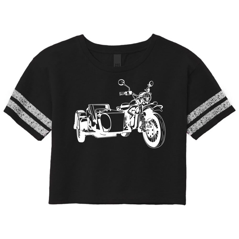 Sidecar Motorcycle  Vintage 3 Wheel Motorbike Tee T Shirt Scorecard Crop Tee by nuzhetanopo | Artistshot