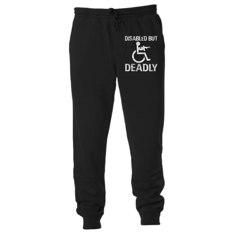 Disabled But Deadly T Shirt Unisex Jogger by qubujasaelae | Artistshot