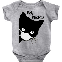 Ew People  Black Cat Mask Quarantine 2020 Tee Baby Bodysuit | Artistshot