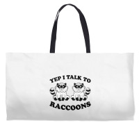 Raccoon Weekender Totes | Artistshot