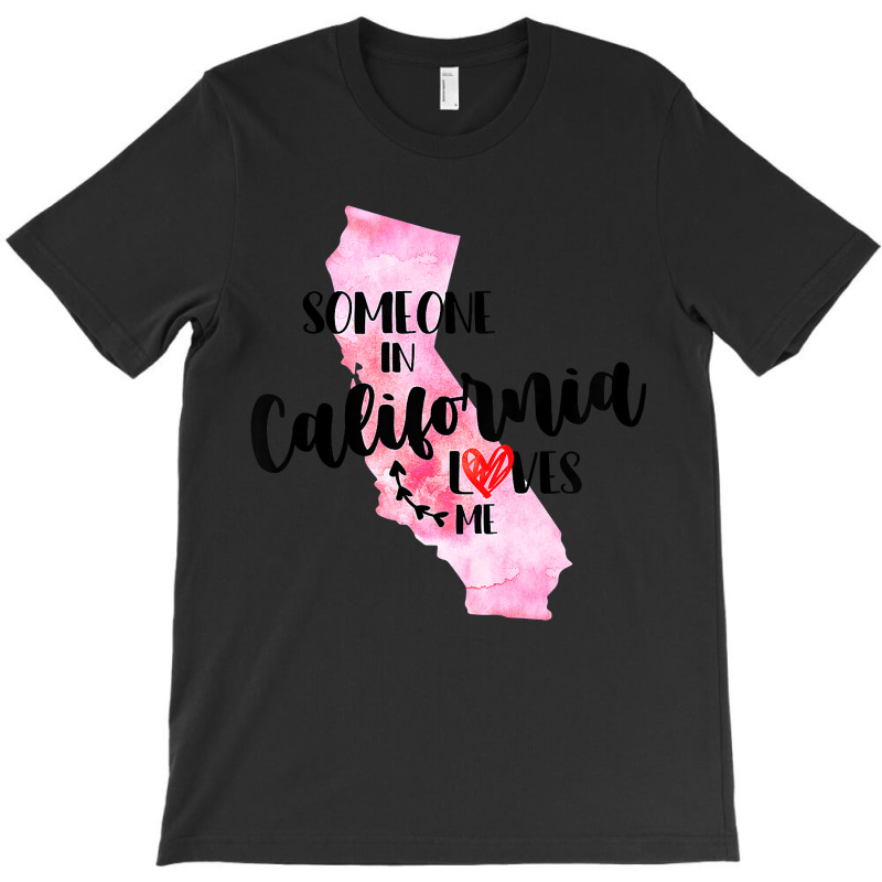 Kids Somebody In California Loves Me State Map Gift For Boy Girl T-shirt | Artistshot