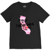 Kids Somebody In California Loves Me State Map Gift For Boy Girl V-neck Tee | Artistshot