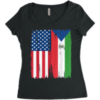 Usa Equatorial Guinea Flag T Shirt Women's Triblend Scoop T-shirt | Artistshot