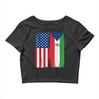 Usa Equatorial Guinea Flag T Shirt Crop Top | Artistshot