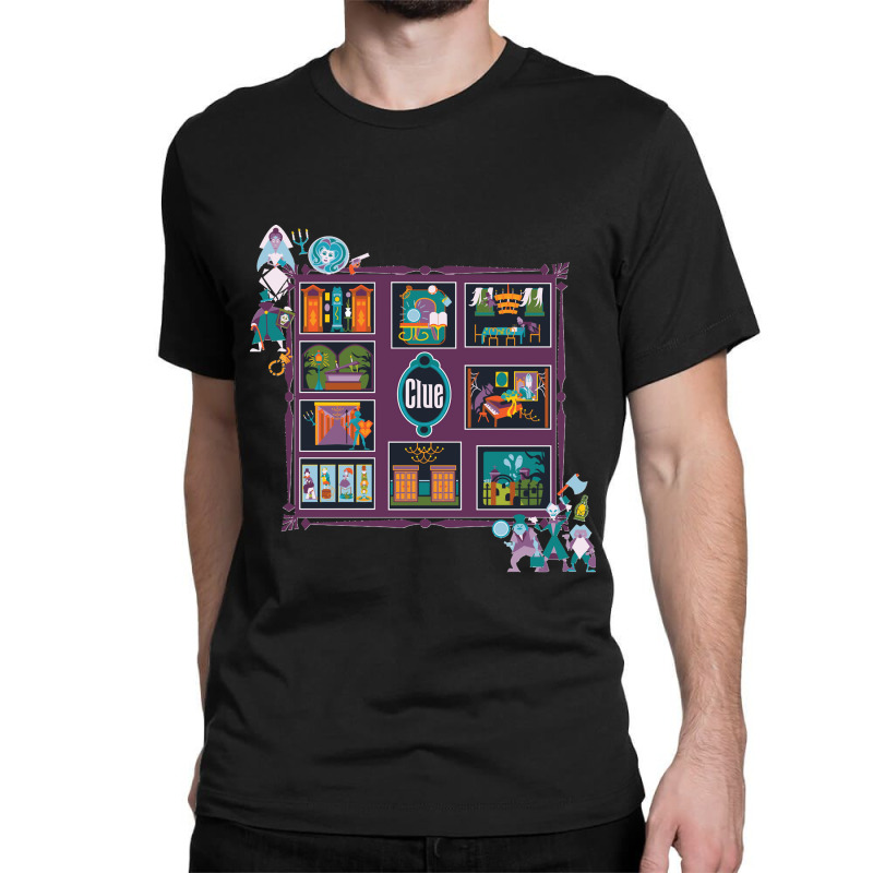 Custom Clue Haunted Mansion Addition Classic Classic T-shirt By