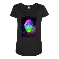 Rainbow Heart Maternity Scoop Neck T-shirt | Artistshot