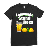 Funny Lemonade Art For Kids Boys Girls Stand Boss Lemonade T Shirt Ladies Fitted T-shirt | Artistshot