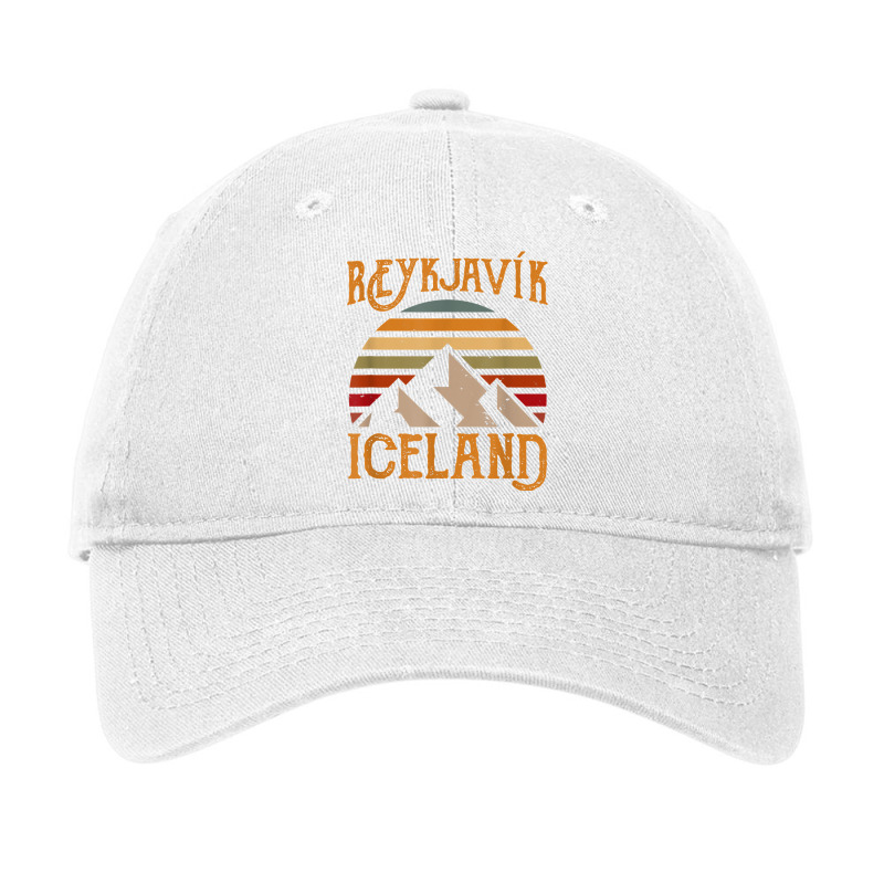 Retro Sun Reykjavik Iceland T Shirt Adjustable Cap by cm-arts | Artistshot