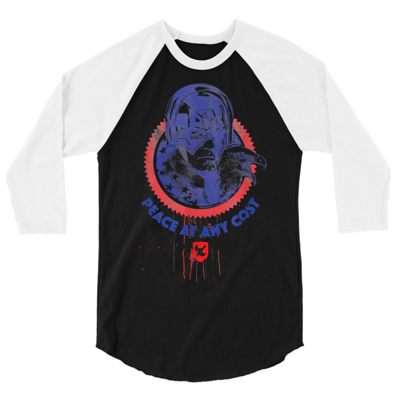 Peacemaker Peace At Any Cost Eagle Stamp T-shirt 3/4 Sleeve Shirt | Artistshot