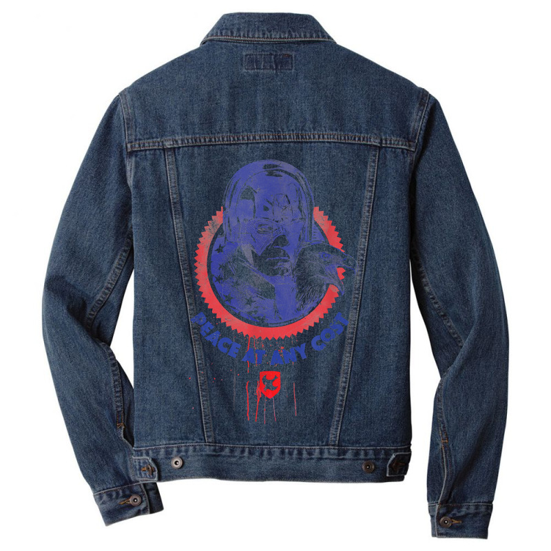 Peacemaker Peace At Any Cost Eagle Stamp T-shirt Men Denim Jacket | Artistshot