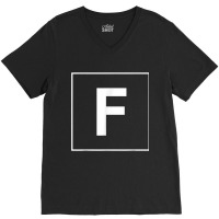 Capital Letter F T Shirt V-neck Tee | Artistshot