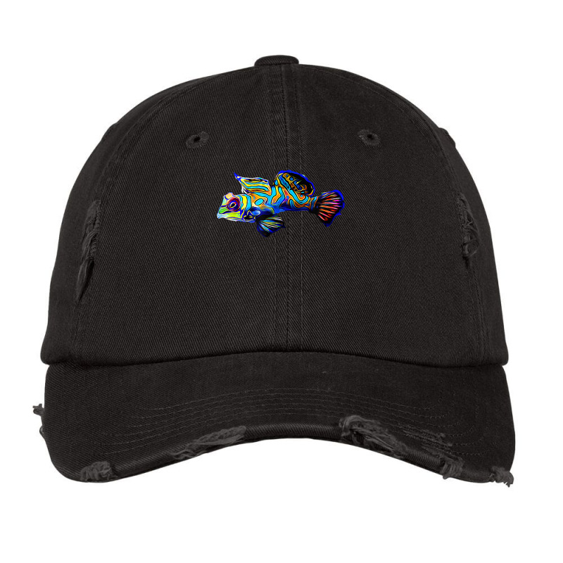 Mandarin Goby Dragonet Saltwater Reef Aquarium Fish Tank Vintage Cap by cm-arts | Artistshot