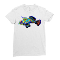 Mandarin Goby Dragonet Saltwater Reef Aquarium Fish Tank Ladies Fitted T-shirt | Artistshot